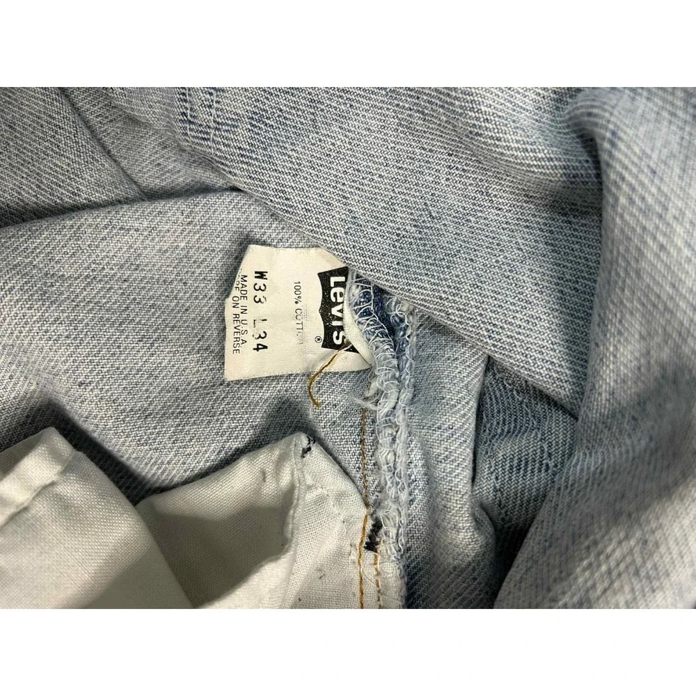 Vintage Levi's 550 Relaxed Fit Tapered Leg Jeans - Made in‎ USA - 33x34